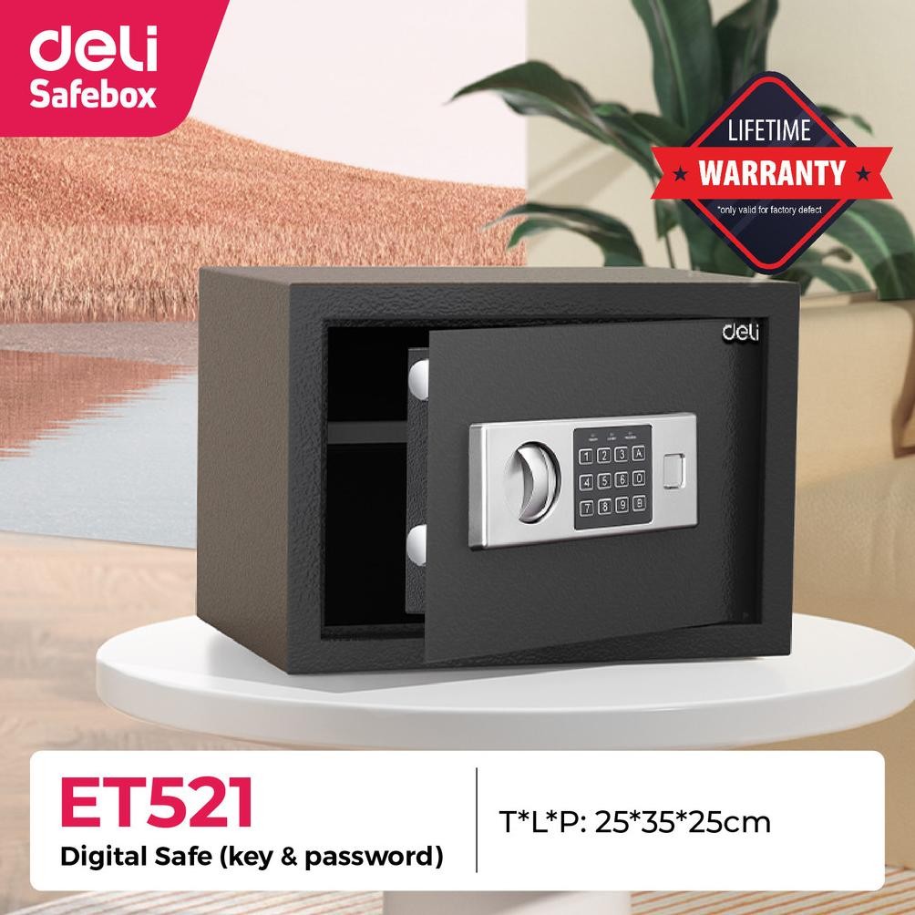 

TU26 BRANKAS DIGITAL DELI ET-521 / SAFE DEPOSIT BOX / CASH BOX ET521 Original