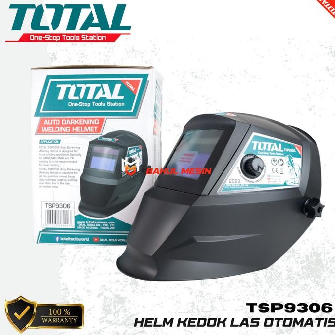 Total Tsp9306 Auto Darkening Welding Helmet Helm Kedok Las Otomatis New Stok