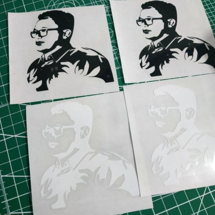 

Promo custom cutting stiker siluet wajah COD