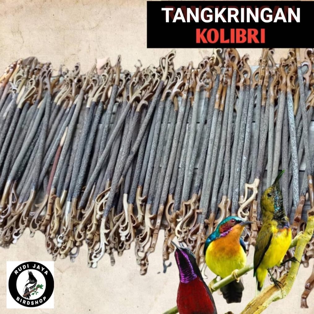 fgs-3 Tangkringan Ukir Pleci dan Konin Kayu Asem Asam Burung Konin Kolibri Sogon Pleci Untuk Pangkri