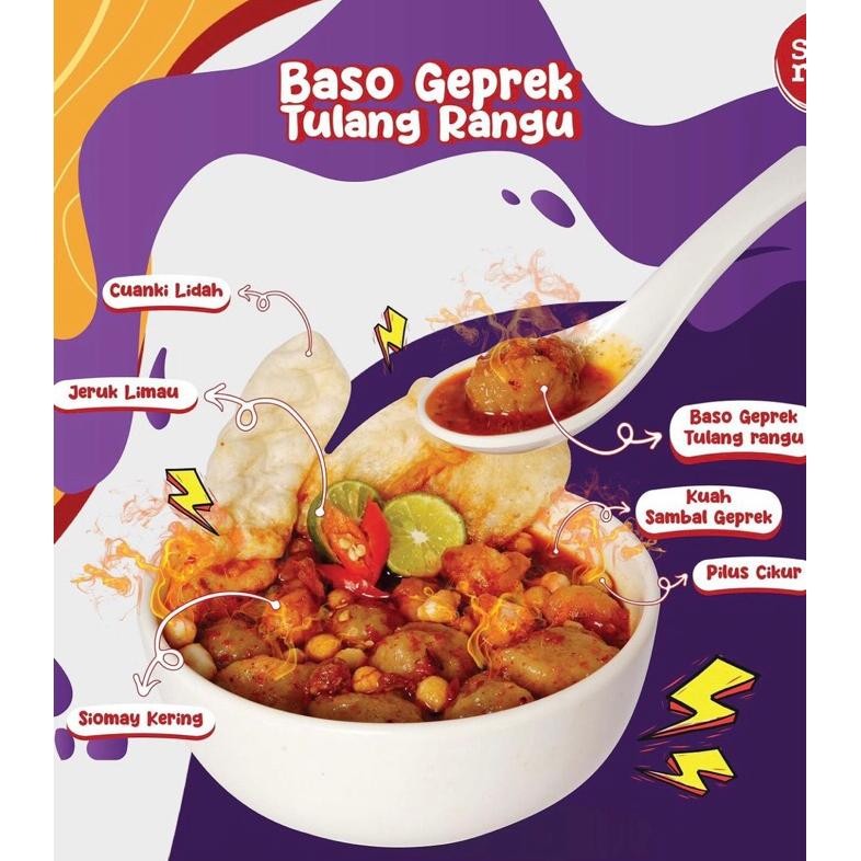 

DWL-49 Baso Aci Geprek Tulang Rangu Samiraos - Baso Geprek Pedas Murah Enak Asli Garut Hemat