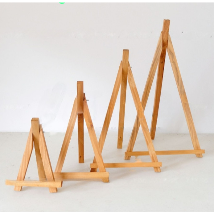 

Grosir Easel Stand Lukis Canvas 30 Cm - Sandaran Kanvas Kayu Display Pigura