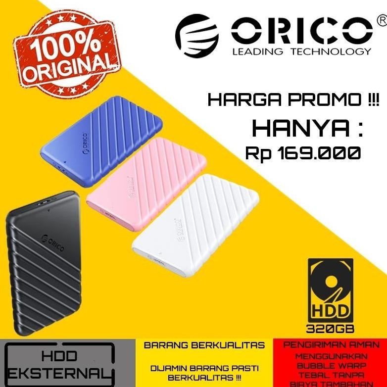 Hdd Hardisk External Eksternal Orico Usb 3 320Gb 500Gb 1Tb