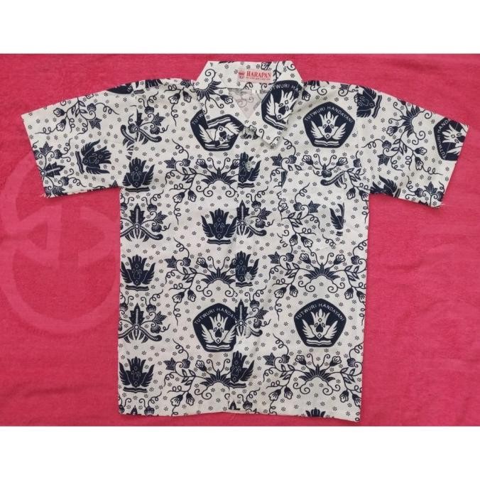 Best Item, Baju Batik Biru Seragam Sekolah Sd Lengan Pendek