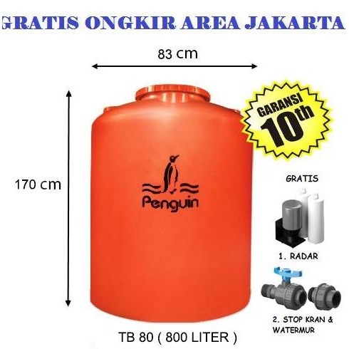 Terjangkau Tangki Air/ Water Tank/ Toren Merk Penguin 800 Liter