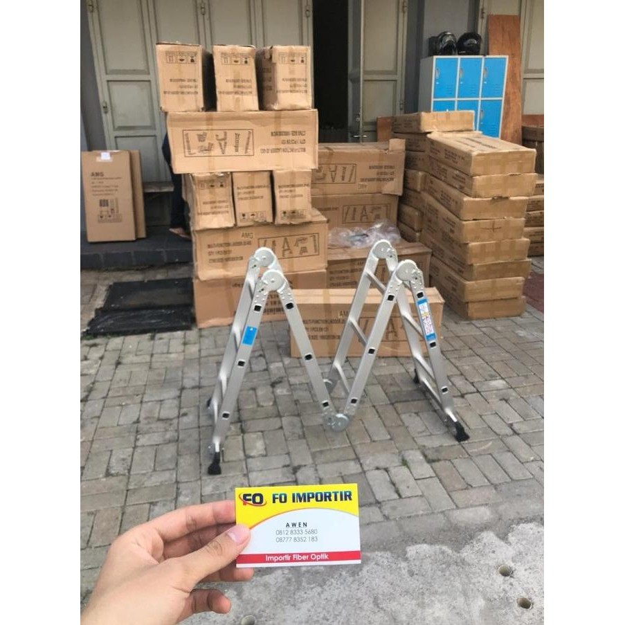 Tangga Lipat Multifungsi AMG 3,7 METER / TANGGA ALUMINIUM 3.7Meter AMG