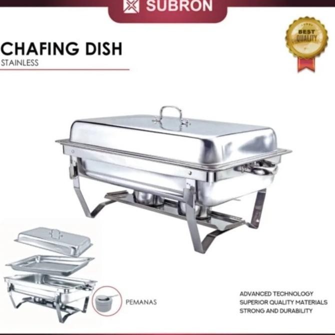 Pemanas Segi Prasmanan Jumbo Subron / Square Chafing Dish Jumbo Subron