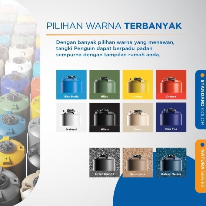 Spesial Tangki Air Total Drain Penguin Td 160 (1500 Liter) Toren Kuras Pinguin