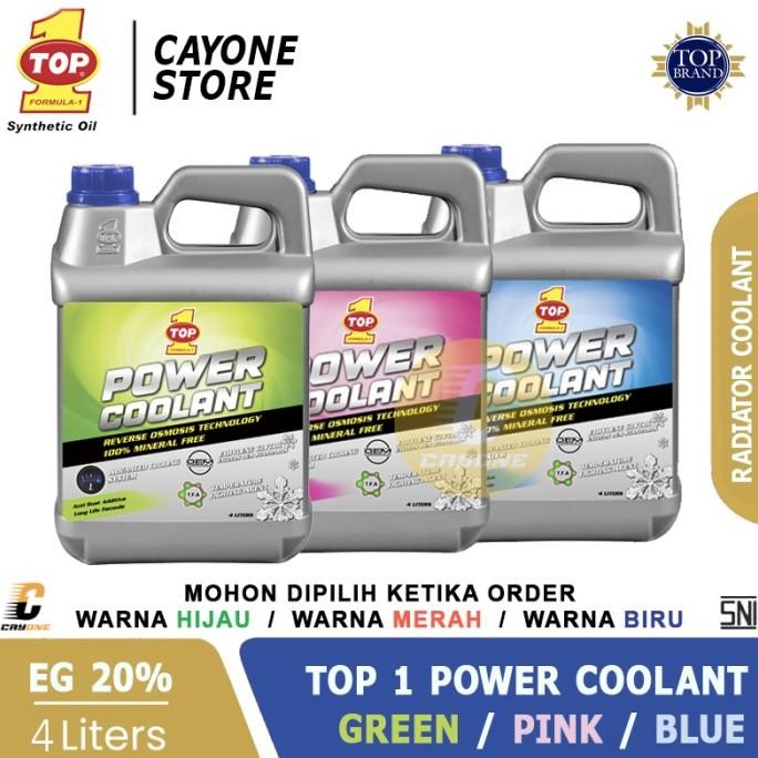 TOP 1 TOP1 Radiator Power Coolant 20% Anti Rust & Corrosion - Air Radiator Mobil 4 L HIGH QUALITY