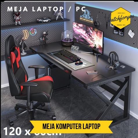 Meja Komputer Laptop Gaming Adjustable Pc Desk Stable Frame Diy Rakit Co