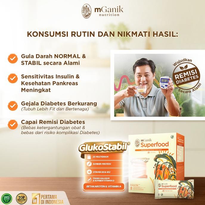 

BONUS MGANIK MULTIGRAIN - SUPLEMEN DIABETES (20 SACHET)