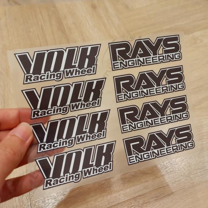 Stiker Velg Volk Rays Te37 Og Print Transparan