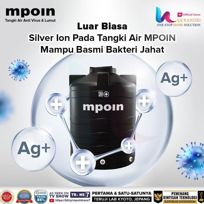 Diskon Tangki Air Mpoin 1200 Wave Toren Air Mpoin 1200 Liter Tandon Mpoinplus