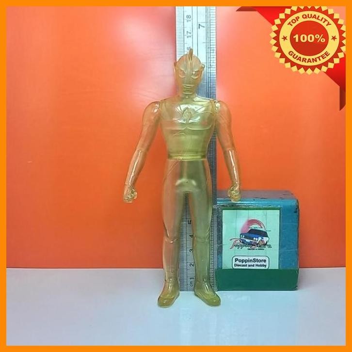 [POP] BANDAI UHS ULTRAMAN COSMOS CORONA GOLD CLEAR VERSION FIGURE ORIGINAL BAHAN VINYL 16 CM (BEKAS/