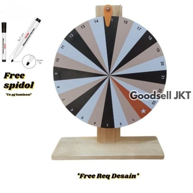Bisa Spk [Termurah] Mainan Roda Putar Variasi Ukuran Dan Desain Bahan Kayu Plastik Premium