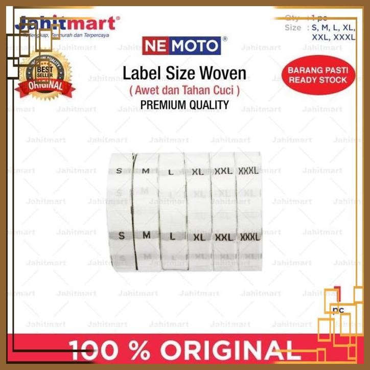 

[JTM] LABEL SIZE WOVEN WARNA PUTIH GADING