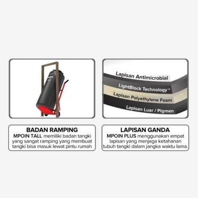 Miliki Tangki / Toren Air Ramping Mpoin Tall 800 Liter Tinggi