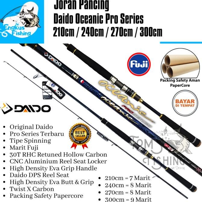 MURAH Joran Pancing Daido Oceanic Pro Series 210cm - 300cm Fuji (Carbon)