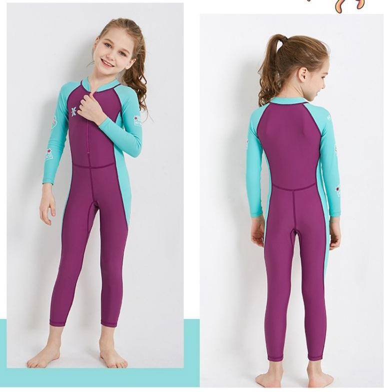 Ter-46 Swimming Fun - Baju Renang Anak Dive & Sail Anti Sinar Uv Upf 50+ Diving Swimsuit Wetsuit Div