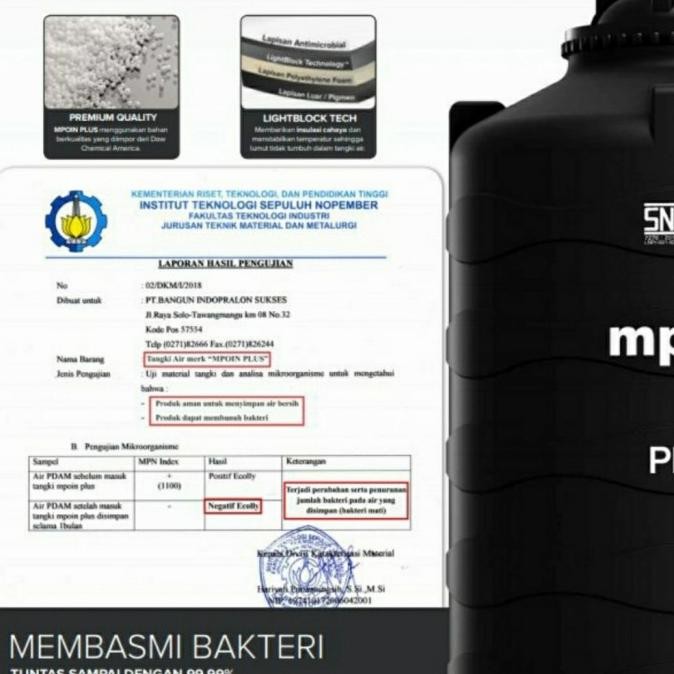 Spesial Tangki Air Mpoin Plus 1600 Liter Wave | Toren Air | Tandon Air