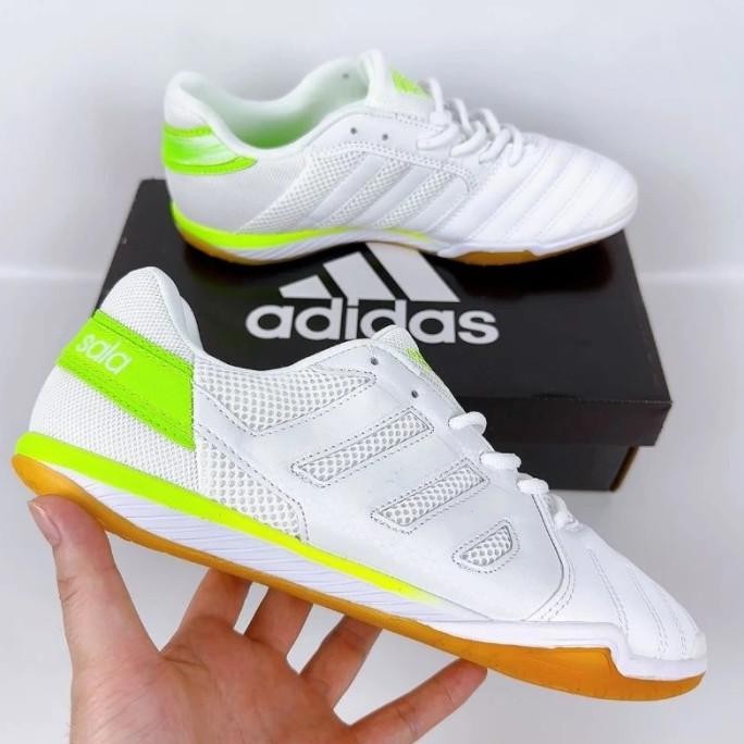 Sepatu Futsal Adidas Top Sala White Green IN