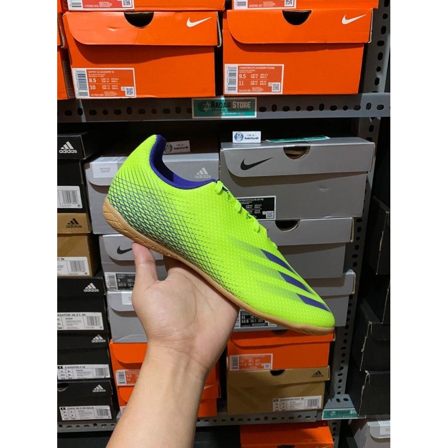 Sepatu Futsal Adidas X Ghosted.4 IN Signal Green EG8243 Original BNIB