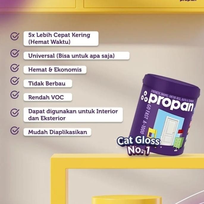 Cat Propan Go Fast a 1000 Putih dan Warna Gofast Water Based murah