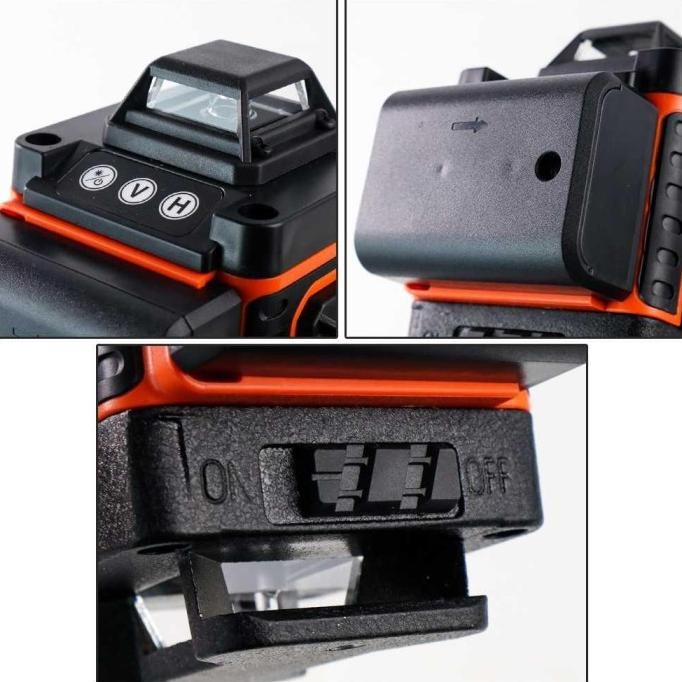 Laser Level 16 Line Set Hilda 4D Remote Tripod Laser Leveling Taffware murah