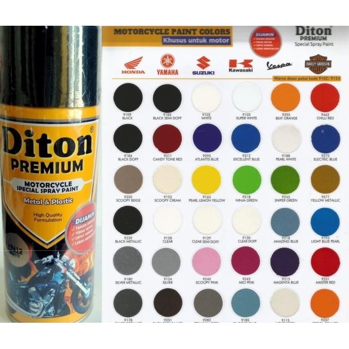 Pilok Pilox DITON Premium 400cc (White, Clear, Black, Red, Gold, Doff) murah