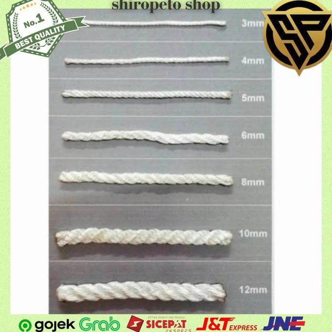 

Tali Tambang 3Mm 1Roll Tali Nilon Plastik Putih Tambang Nylon Pe New Stok