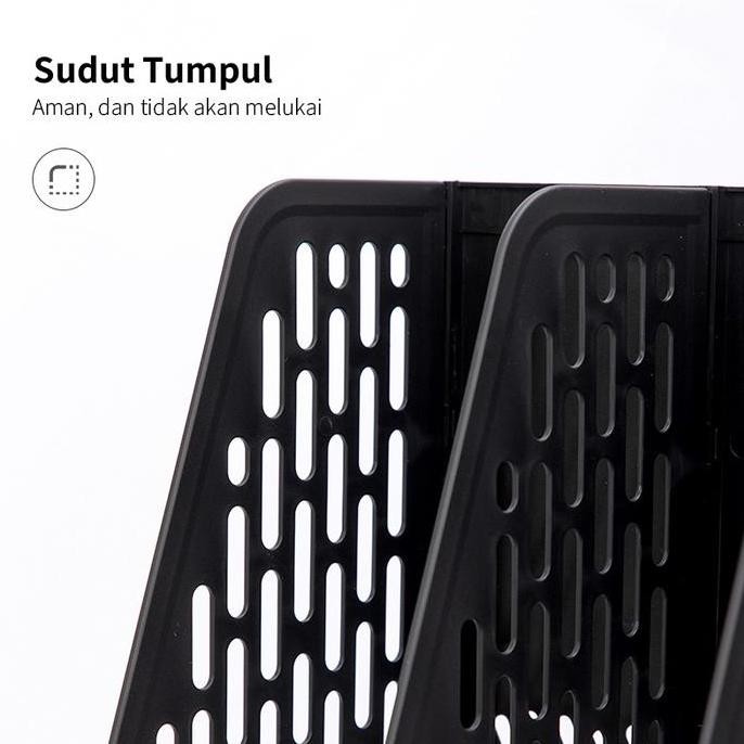 

Deli Magazine Container / File Tray / Box File Tempat Dokumen Bahan Plastik Tebal 7899X Penyimpanan Rak A22S