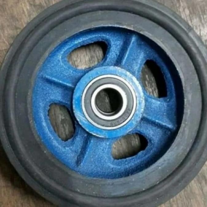 Roda Roli/ Roda Troli 8 Inch Jari-Jari Besi Untuk Roli 800Kg New Stok