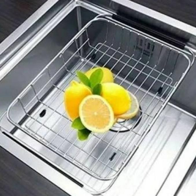 Keranjang Tirisan Bak Cuci Piring Stainless