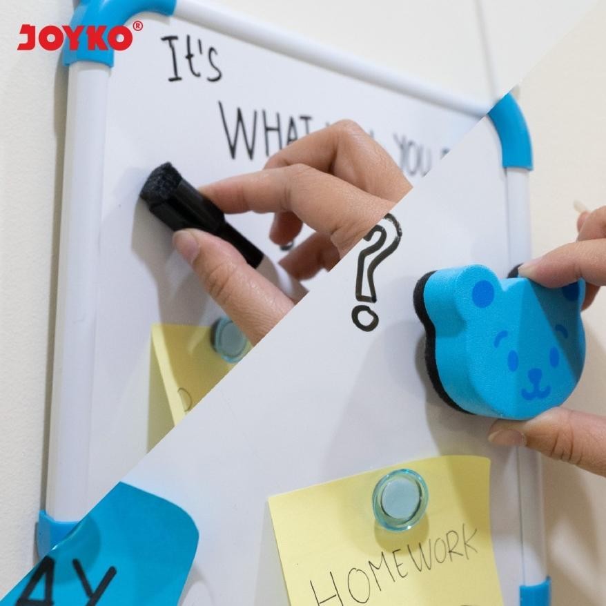 

eqw-68 Papan Tulis Putih Set Whiteboard Set JOYKO WBS-160CO Bonus Spidol & Penghapus Hemat