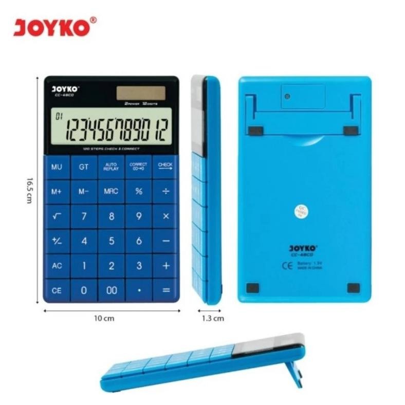 

fth- Kalkulator JOYKO CC 48CO - Calculator Check & Correct 12 Digit (Bisa Cek Ulang) Original