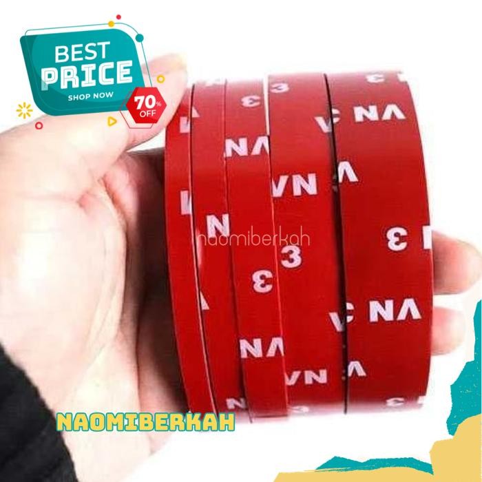 

PRODUK PILIHAN DOUBLE TAPE 3M MERAH DOUBLE TIP LEM 2 SISI KECIL BESAR VN3 PANJANG 3M BY NAOMI BERKAH !!