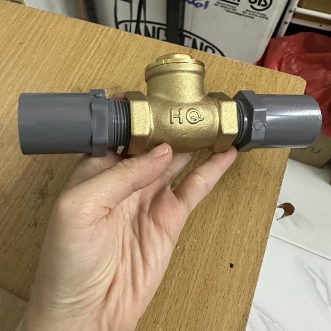 Check Valve Tabok Klep 3/4" Hq Kuningan + Sdl 3/4" Terbaru