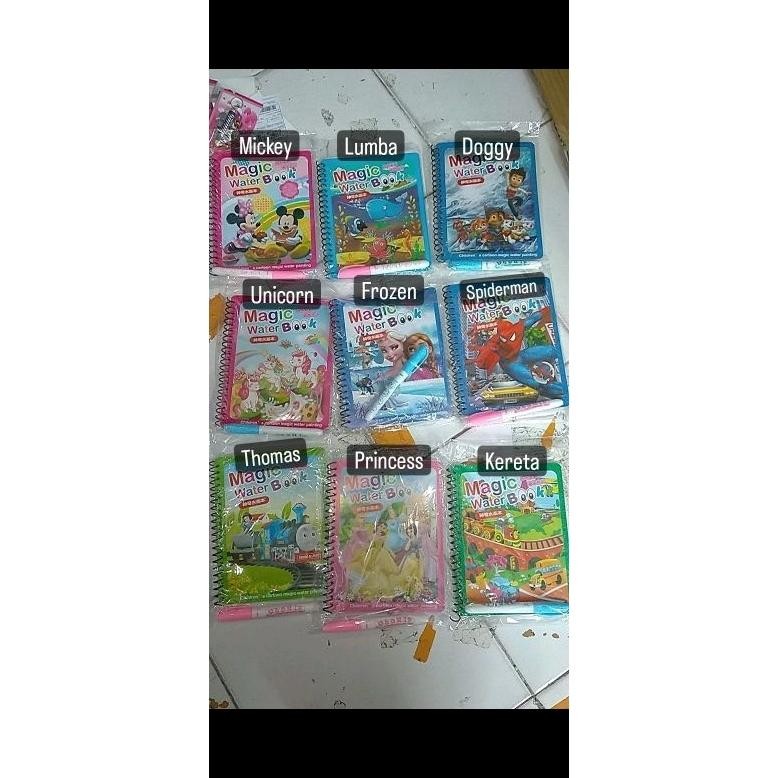 

TGC-1924 Buku Gambar - Buku Lukisan Anak / Magic water Book /Buku Mewarnai - Buku Stiker Terlaris