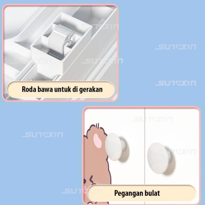 SUNXIN Lemari Plastik Pakaian 65CM S91 / Lemari Pakaian Anak KS