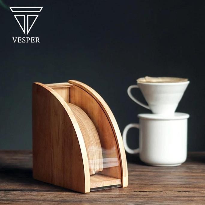 

Wooden Storage Box Coffee Filter / Tempat Kertas Saringan Kopi V60