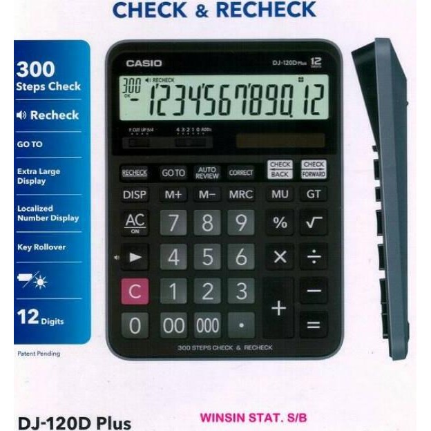 

dg-78 Casio DJ-120D PLUS - Kalkulator Meja Original