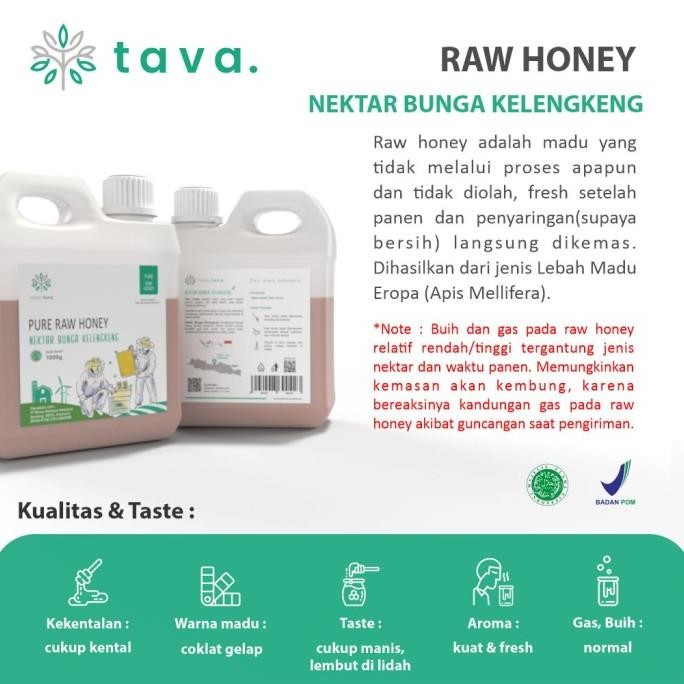 

Madu Murni Tava Nektar Kelengkeng 1Kg 100% Pure Raw Honey Asli Alami