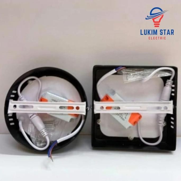 Lampu Downlight LED Outbow Bulat 6W LED Outbow Bulat Hitam Kanopi 6Watt 6 Watt murah