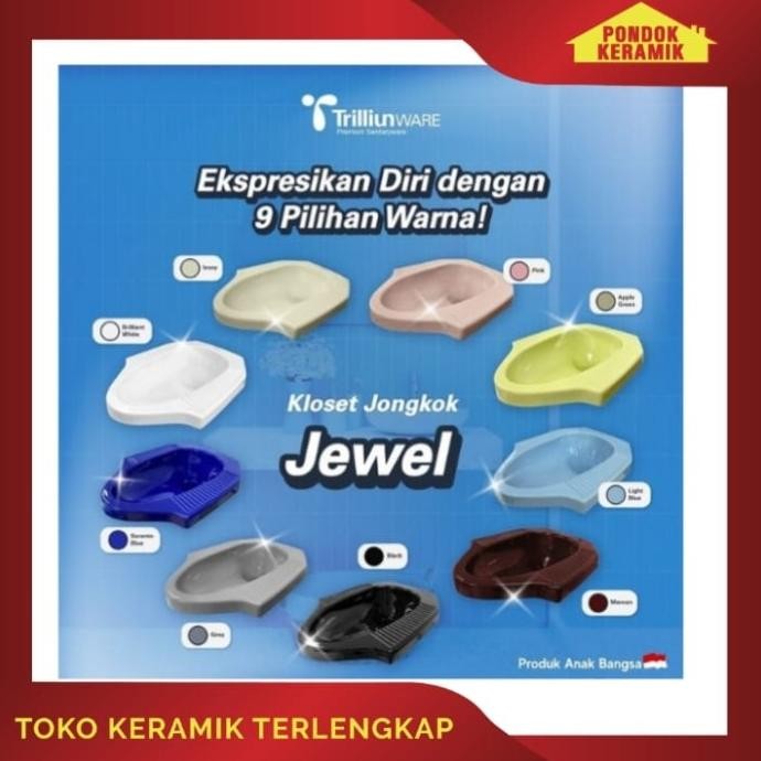 Trilliun Closet Jongkok Jewel / Kloset Jongkok Trilliun Jewel New Stok