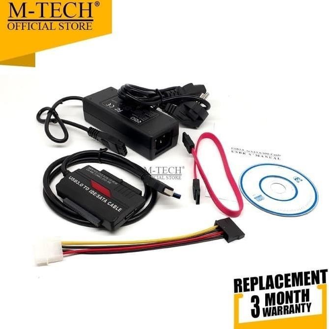 Kabel Usb 3.0 To Ide Sata For 2.5-3.5-5.25 With Adaptor - R-Driver 3 Co