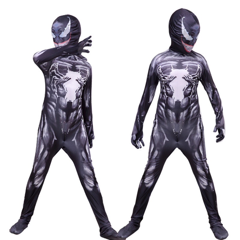 Venom Bodysuit One-Piece Halloween Costume for Kids cosplay Performance Costume Deadpool Bodysuit