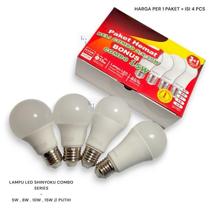 Lampu Led Shinyoku 5 Watt 8 Watt 10 Watt 15 Watt Combo Series murah