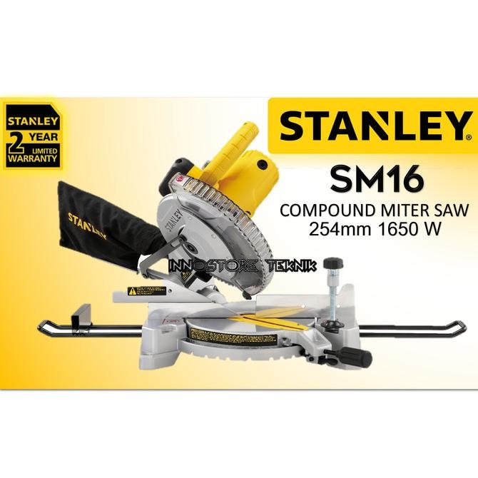 Mesin Gergaji Compound Miter Saw 10" Stanley SM16 SM 16 murah