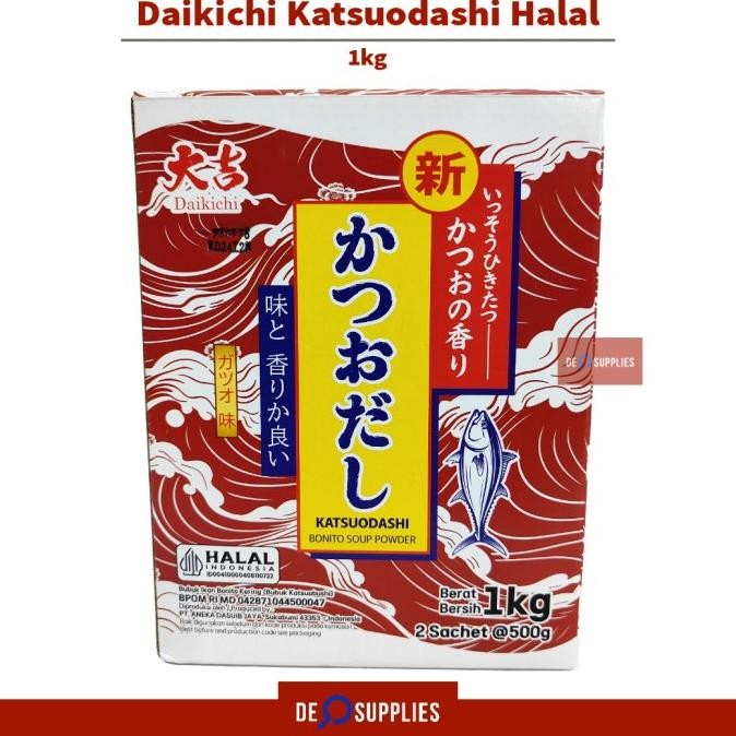 

Daikichi Katsuo Dashi Halal 1kg - Bubuk Katsuodashi Kaldu Ikan Bonito murah