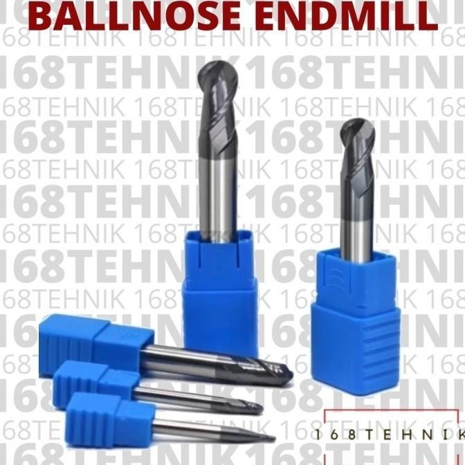 BALLNOSE CARBIDE HRC 45 / BALLNOSE WIDIA HRC45 ENDMILL BALLNOSE 1MM R 0.5 / ENDMILL BALLNOSE 1.5MM R